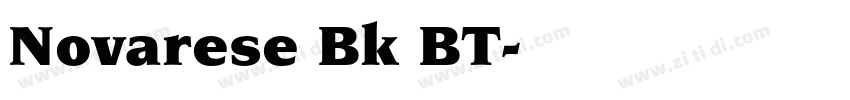 Novarese Bk BT字体转换